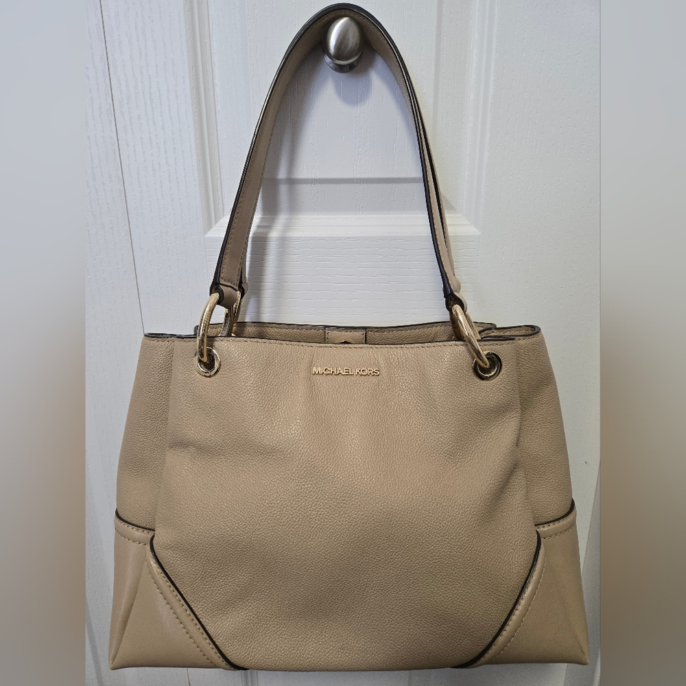 Michael Kors Tan Leather Tote Bag